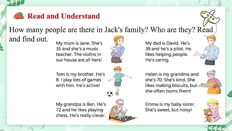 【核心素养】北师大版英语七年级上册 Unit 1 Family Lesson 2 Knowing My Family(课件)第4页