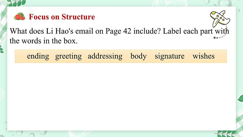 【核心素养】北师大版英语七年级上册 Unit 1 Family Lesson 5 Workshop(课件)07