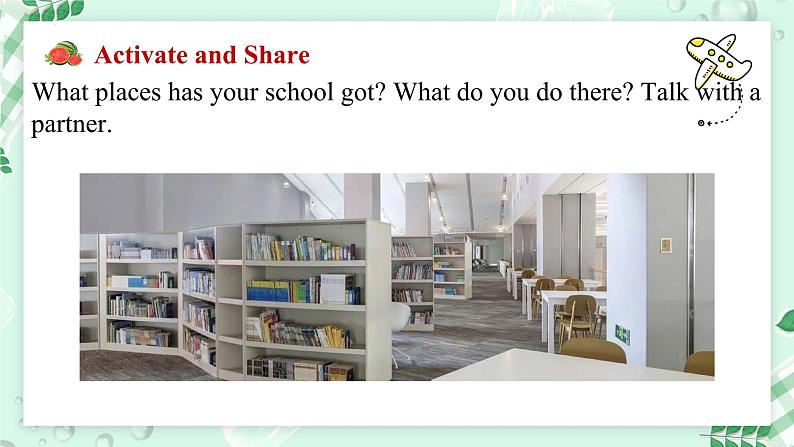 【核心素养】北师大版英语七年级上册 Unit 2 School Life Lesson 4 My Favourite School Places (课件)第4页