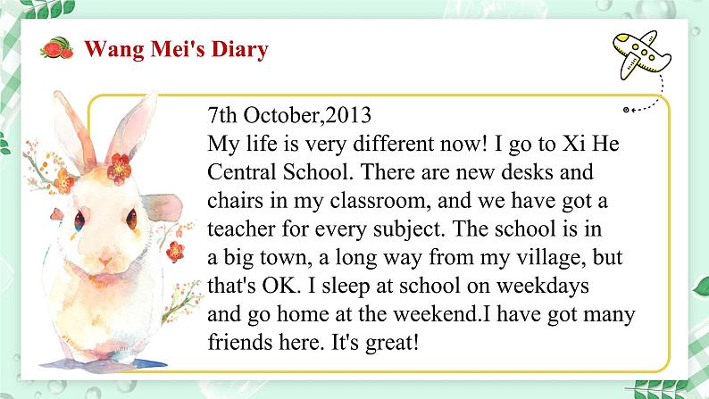 【核心素养】北师大版英语七年级上册 Unit 2 School Life Lesson 6 Reading Club(课件)06