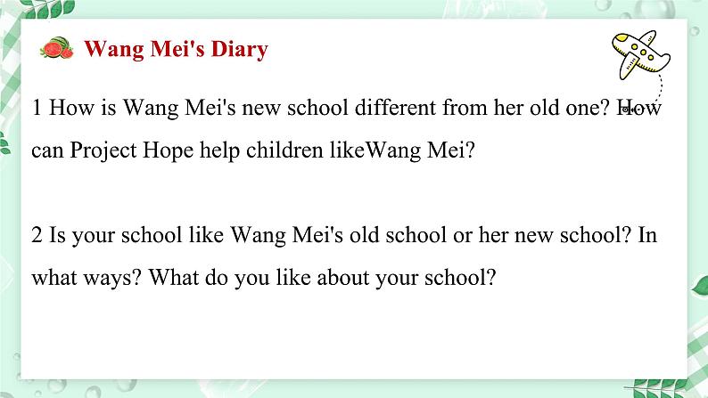 【核心素养】北师大版英语七年级上册 Unit 2 School Life Lesson 6 Reading Club(课件)08