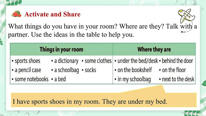 【核心素养】北师大版英语七年级上册 Unit 3 Home and Places Lesson 3 Time to Tidy (课件)03