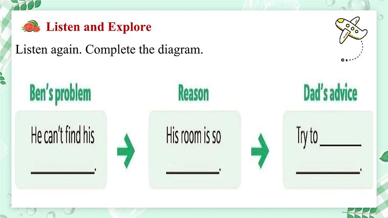 【核心素养】北师大版英语七年级上册 Unit 3 Home and Places Lesson 3 Time to Tidy (课件)07