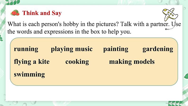 【核心素养】北师大版英语七年级上册 Unit 4 Interests and Abilities Lesson 1 Topic Talk(课件)04