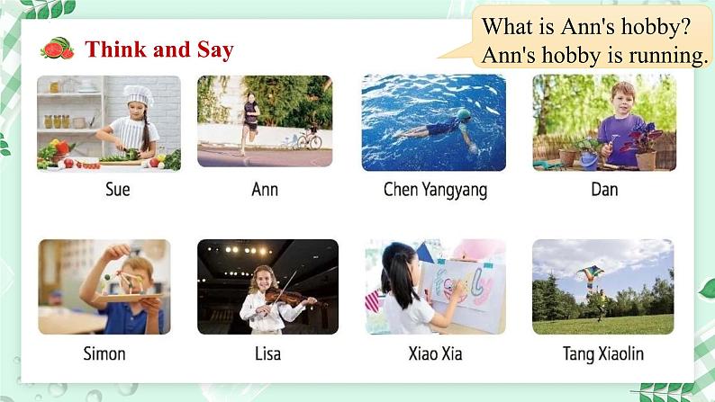 【核心素养】北师大版英语七年级上册 Unit 4 Interests and Abilities Lesson 1 Topic Talk(课件)05