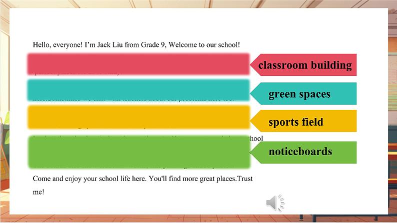 【新教材】牛津译林版英语七年级上册Unit3 Welcome to our school第2课时Reading 课件+单元整体教学设计+课时教案06