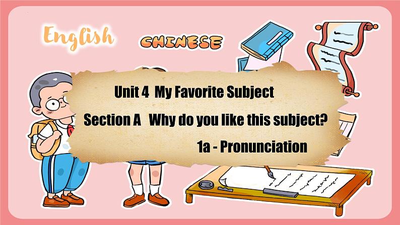 人教版2024七年级上册英语Unit 4 Section A(1a-Pronunciation)(同步课件)01