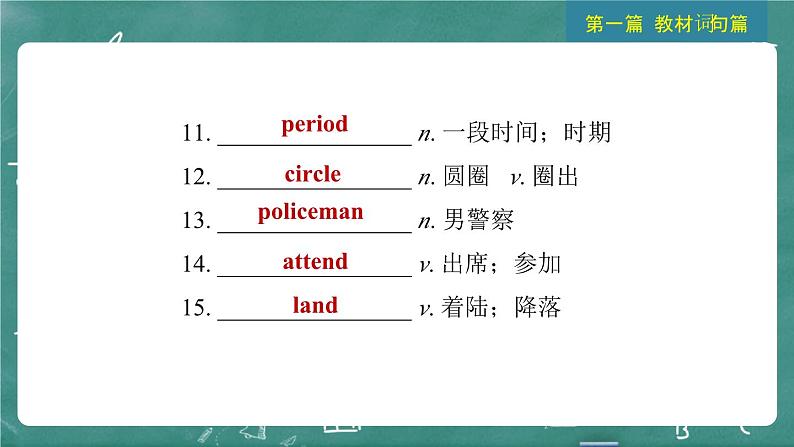 中考英语 教材词句篇 九年级全册 第19 讲 Units 7~8 习题课件第7页
