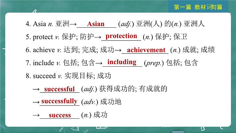 中考英语 教材词句篇 八年级下册 第14 讲 Units 7 ~ 8 习题课件08