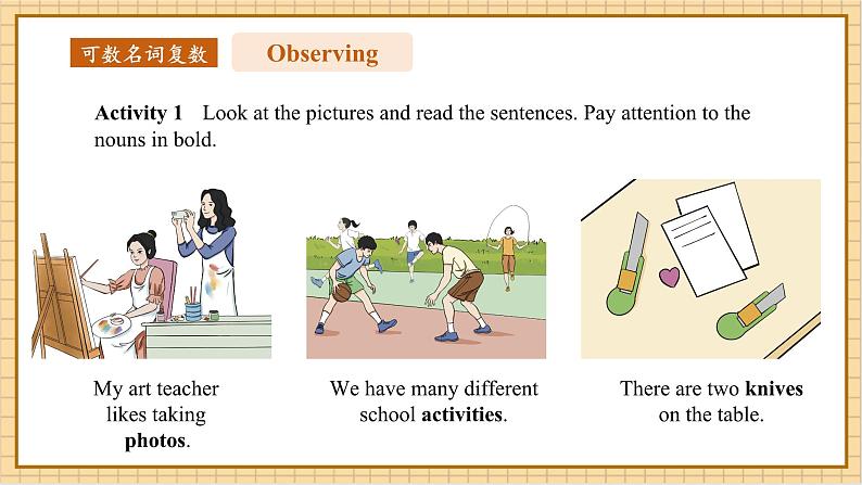 【新教材新课标】仁爱科普版英语七年级上册Unit3 Our Colorful School Life第5课时Grammer in Use 课件+单元整体教学设计06