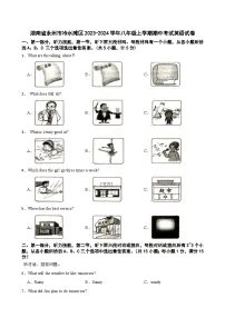 湖南省永州市冷水滩区2023-2024学年八年级上学期期中考试英语试卷