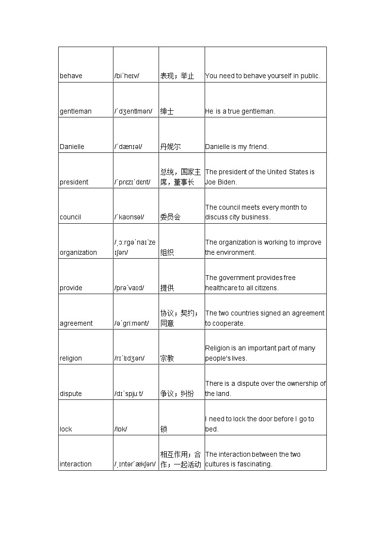 冀教版九年级下册英语Unit7Lesson37-39基础知识训练第2页