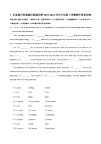 广东省惠州市惠城区新城学校2023-2024学年九年级上学期期中考试英语试卷