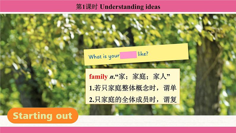 Unit 3 Family ties Understanding ideas 课件 2024-2025学年外研版(2024)七年级英语上册06