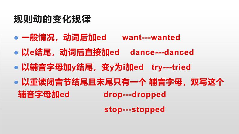 初中英语不规则动词的第3页