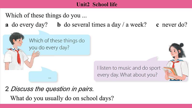 Unit2 School life Section1 课件-2024-2025学年沪教版(2024)七年级英语上册第7页
