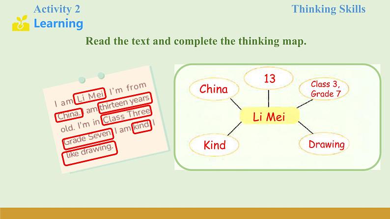仁爱科普版(2024)七年级英语上册课件 Unit 1 第3课时 Thinking Skills & Reading Strategies第7页