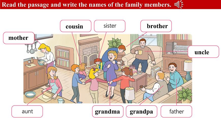 冀教版七上英語第4單元Lesson 3 Grandma's birthday party課件第7頁
