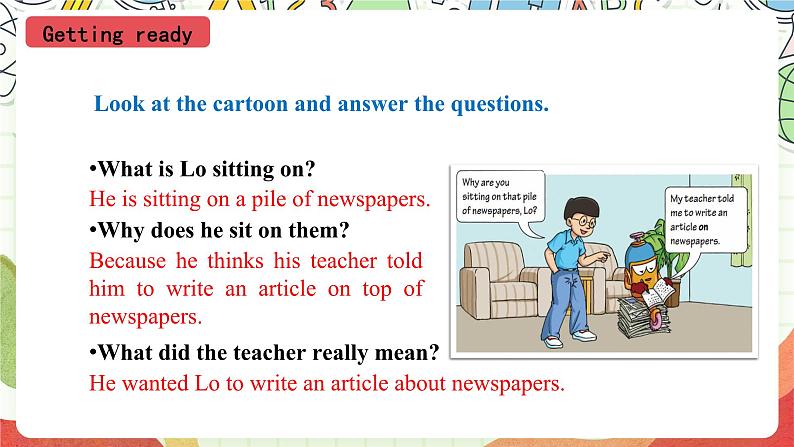 沪教牛津版(六三制三起)英语八上Unit 8 English Week Reading课件02