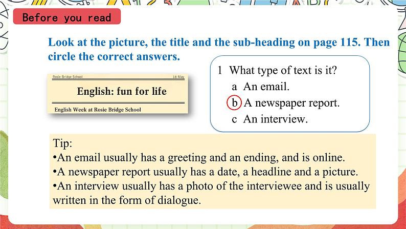 沪教牛津版(六三制三起)英语八上Unit 8 English Week Reading课件05
