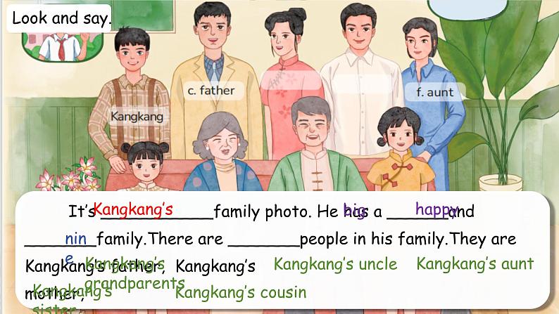 Unit 2 Meet My Family. Oral Communication- 七年级英语上册同步课件(仁爱版2024)第3页