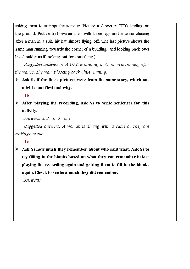 最新人教新目标版九上英语Unit8SectionB(1a-1d)【教案】第2页