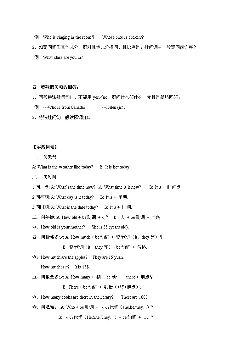 专题31 特殊疑问句-备战2025年中考英语语法专项突破与提升训练第3页
