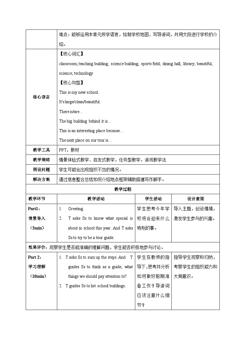 Unit 3(第5课时 Section B project)(教学设计)第2页