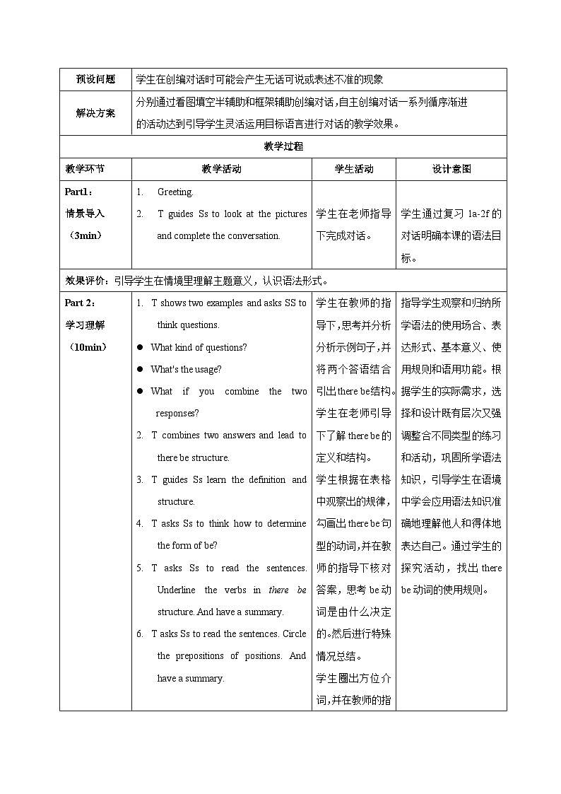 Unit 3(第3课时 Section A Grammar Focus)(教学设计)第3页