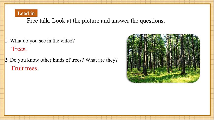 Unit 5 Love mother nature!（第6課時）Oral communication.教學課件第4頁