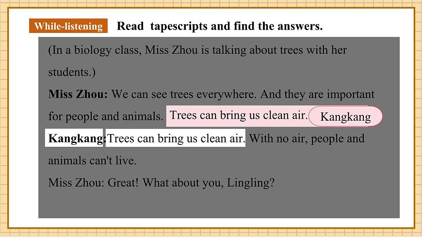 Unit 5 Love mother nature!（第6課時）Oral communication.教學課件第8頁