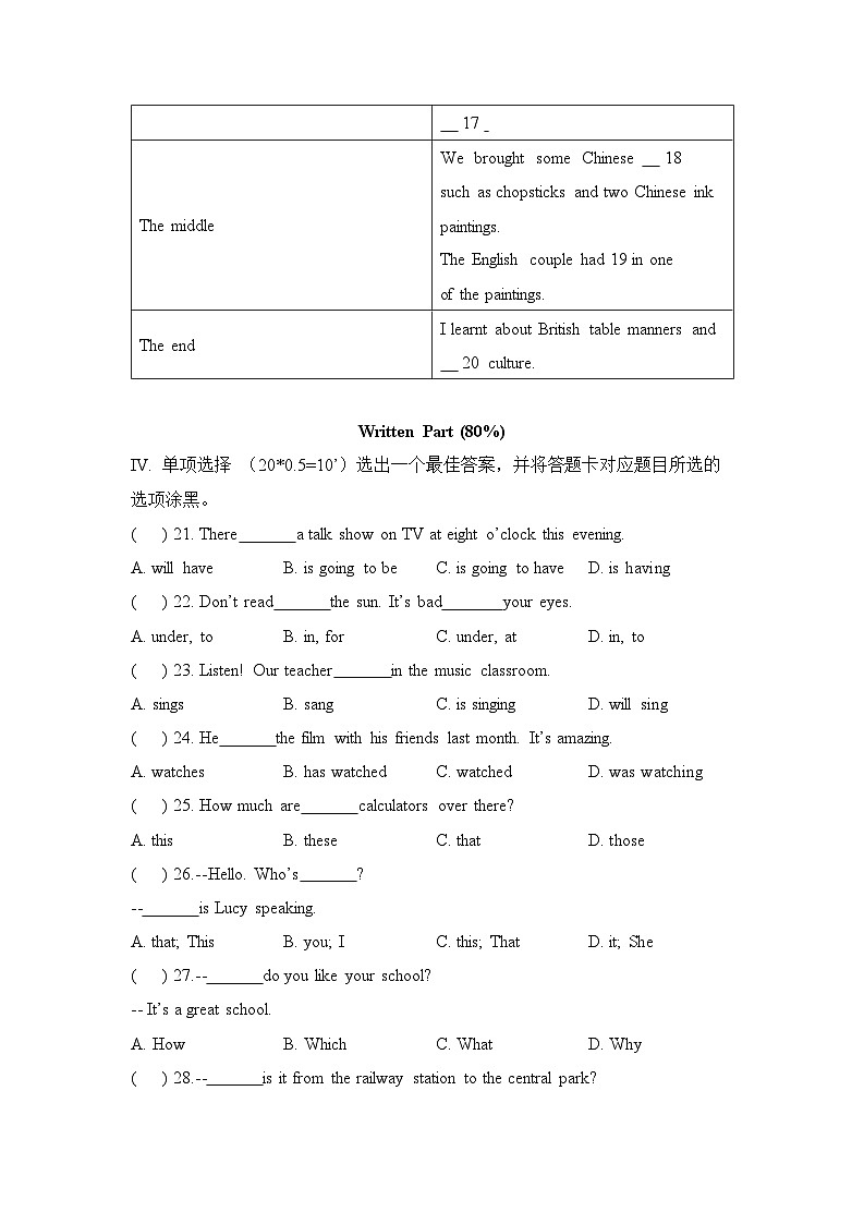 廣東省深圳市深圳百合外國(guó)語(yǔ)學(xué)校2022-2023學(xué)年七年級(jí)下學(xué)期期中考試英語(yǔ)試卷第3頁(yè)