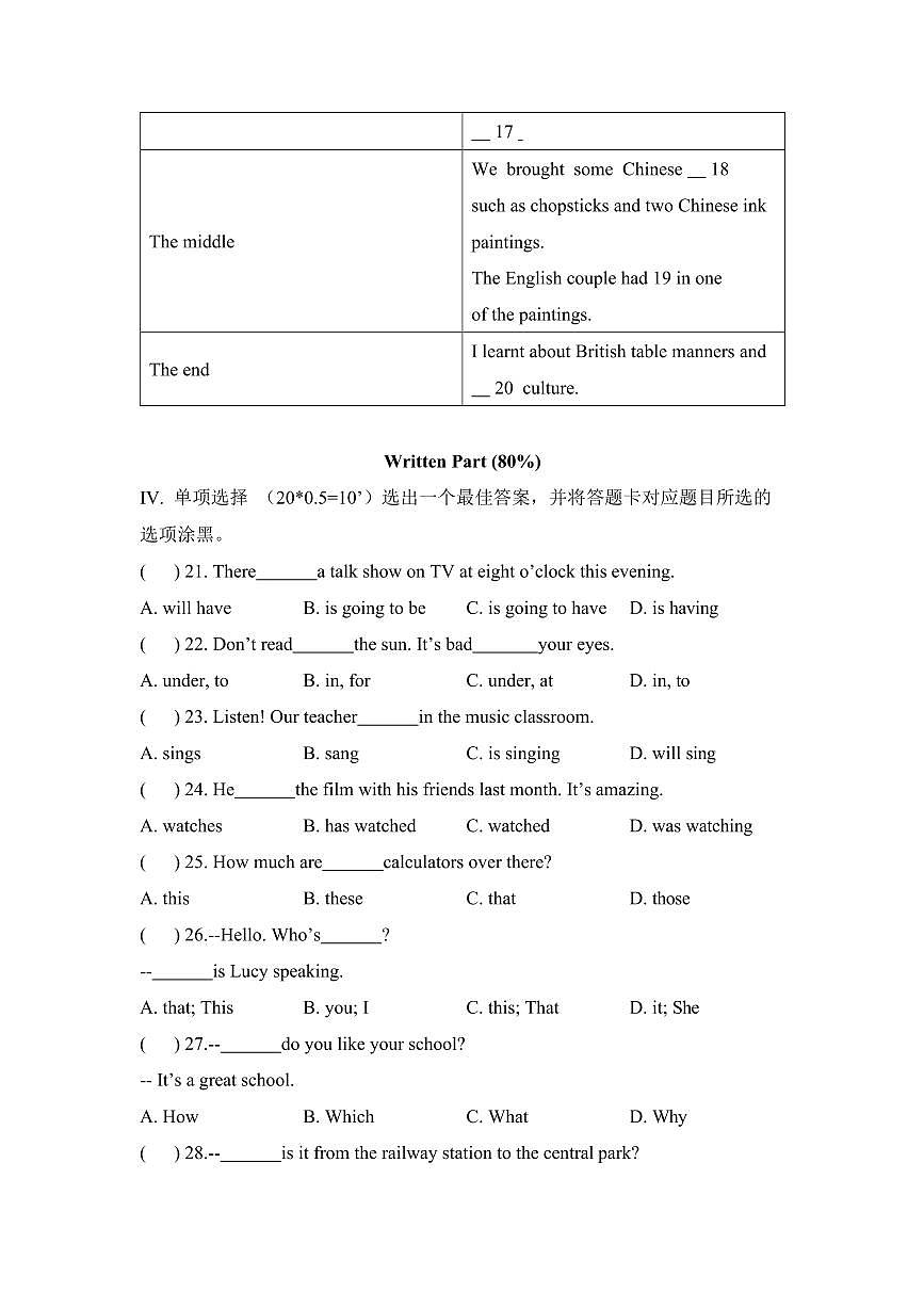 廣東省深圳市深圳百合外國(guó)語(yǔ)學(xué)校2022-2023學(xué)年七年級(jí)下學(xué)期期中考試英語(yǔ)試卷第3頁(yè)