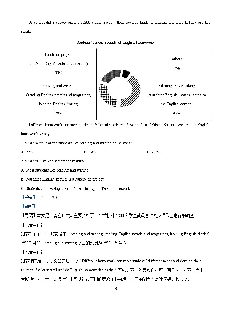 湖南省長沙市雅禮集團(tuán)2024-2025學(xué)年九年級上學(xué)期期中英語試題（解析版）第3頁