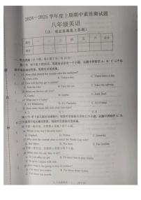 河南省驻马店市汝南县2024-2025学年八年级上学期11月期中考试英语试题
