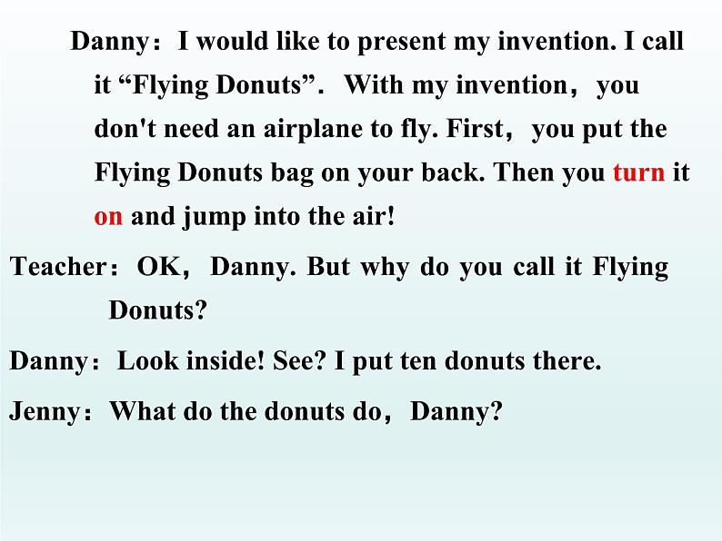 2024冀教版八上英语Unit 6 Go With Transportation Lesson 34 Flying Donuts课件第7页