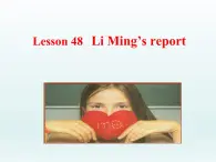 2024冀教版八上英语Unit 8 Celebrating Me Lesson 48 Li Ming's Report课件