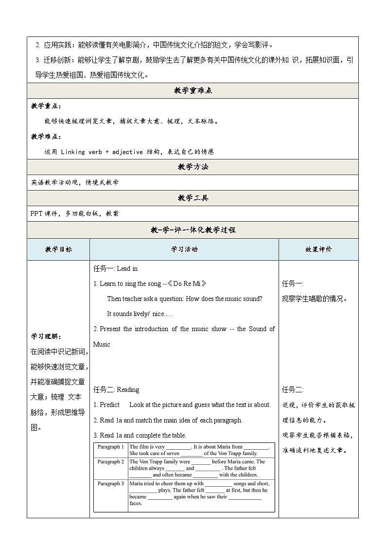 Unit 5 Topic 1 第1课时阅读课教学设计(仁爱版八年级下).第2页