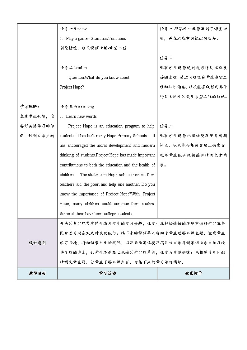 Unit 1 Topic 3 第4课时 教学设计 第3页
