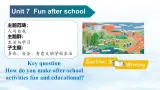 【新教材】牛津沪教版(六三制)英语七年级上册Unit7 Fun after school Section 3 Writing 课件+内嵌音频