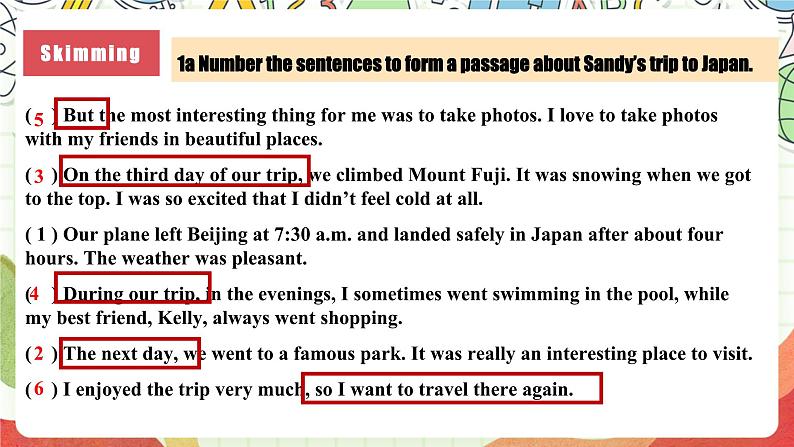 仁爱科普版英语八下 Unit 6 Topic 1 《Enjoy Cycling》Section D 课件第4页