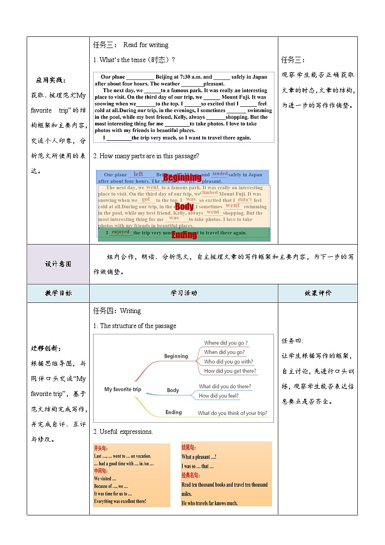 仁爱科普版英语八下 Unit 6 Topic 1 《Enjoy Cycling》Section D 教案第3页