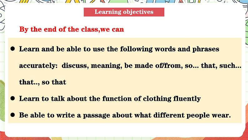 仁爱科普版英语八下 Unit 8 Topic 1 《 We will have a class fashion show》Section D 课件第3页