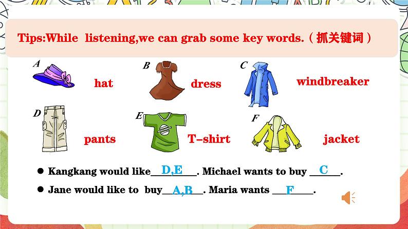 仁爱科普版英语八下 Unit 8 Topic 1 《 We will have a class fashion show》Section B 课件第8页