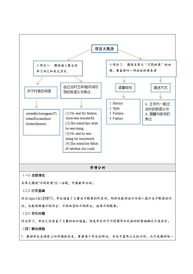 仁爱科普版英语八年级下册 Unit 8 Topic 3 大单元教学设计第3页