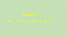 初中英语外研版（2024）八年级下册Unit 1 Do you collect anything ?课堂教学课件ppt