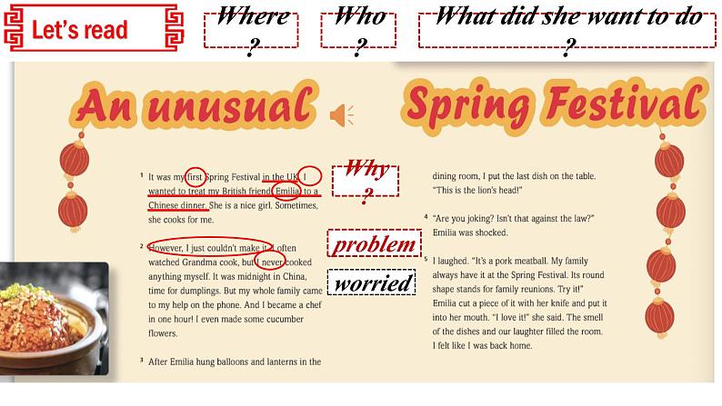 【优质阅读课公开课课件】Unit4 Time to celebrate Understanding ideas新教材2024外研版七上英语(含音视频)第6页