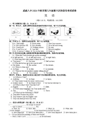 甘肃省武威市凉州区武威第八中学2024-2025学年九年级上学期11月月考英语试题