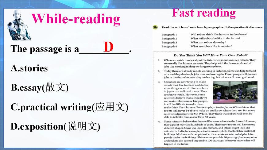 人教版英語八年級上冊Unit7 SectionB (2a~2e)課件第5頁
