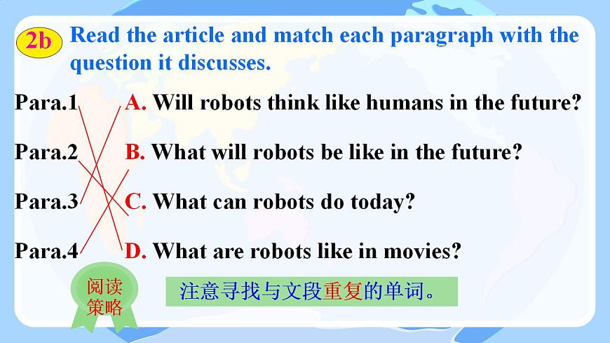 人教版英語八年級上冊Unit7 SectionB (2a~2e)課件第6頁